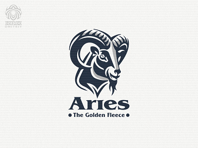 Aries logo animal branding logo logotype mountain ram sheep