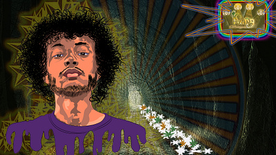 Portrait design illustration photomanipulation photoshop vector
