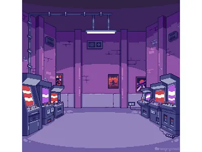 Arcades 8bit arcade artwork background background design environment design game gameart illustration pixel art pixelart retro