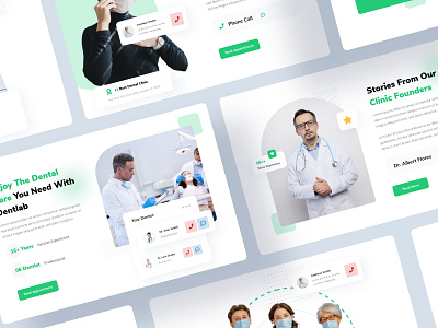 Dentlab - Dentist Website clean clean ui dentist design doctor doctor appointment doctors minimal modern ui uidesign uiux ux web design website website design