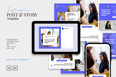 Elegant Business Corporate Instagram digitalart instagram template