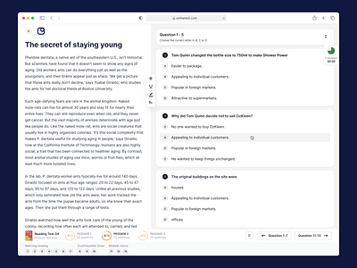 Online Test - Multiple Choice free test product ui ux web