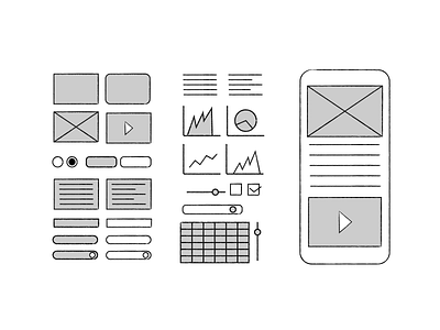 Free Figma (Low Fidelity) Hand Drawn Wireframe Kit figma free freebie ui kit ux kit wireframe wireframing