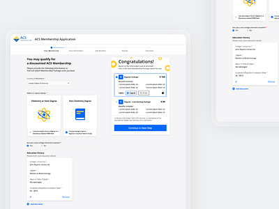 Website App Design | American Chemical Society ai animation blue branding chemical illustration isometric ui uiux ux vector web web design webdesign website website design websites