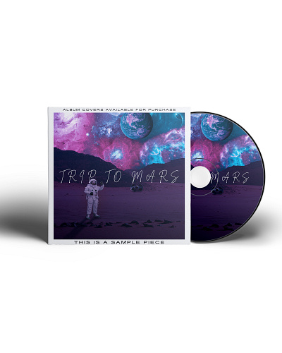 Trip To Mars aesthetic album cover cosmos cover cover art design galaxy planet space stars