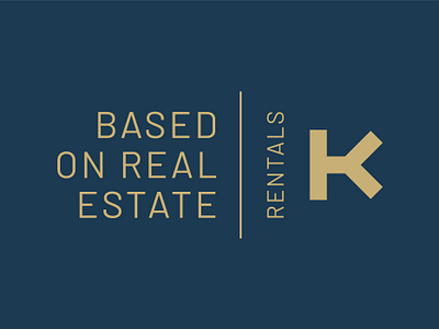 Based On Real Estate Rentals brand design branding design estate gold illustration investment investment logo key logo logo design logodesign logotype long logo rentals