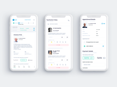 Web App Design | Tia Health, Inc ai animation blue branding design illustration isometric ui uiux ux