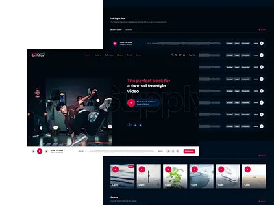 Red Bull Sound Supply design platform red bull responsive ux web website