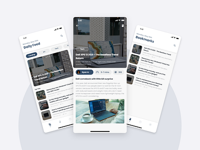News Mobile Apps app mobile app mobile design news technews ui ux