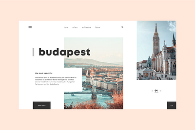 The Budapest - Landing Concept! design ui ui design uidesign uiux ux ux design uxdesign webdesign website design