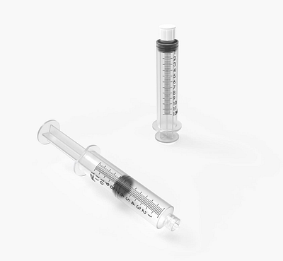 Medical syringe design industrial design product design rendering