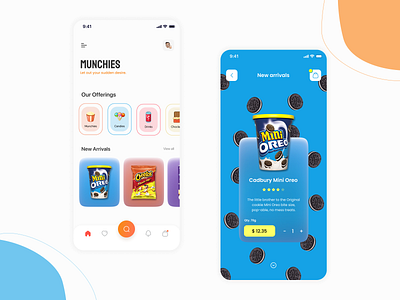 Snacks E-Commerce UX/UI App app app design branding creative design design figma illustration kids logo minimalist mobile mobile app mobile ui product product page snacks uidesign uxdesign vector web