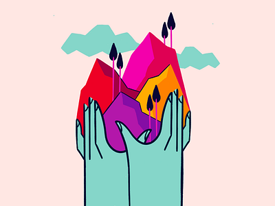 Mountains 🏔 art illustration illustration art illustrations procreate procreate art