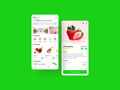 Agroshop App design grocery app grocery store mobile design ui