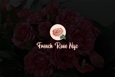 FRENCH ROSE NYC branding clean design graphic design illustration illustrator logo logodesign typography vector