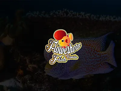 Flowerhorn Fish branding design graphic design illustration illustrator logo logodesign mascot mascot design mascot logo mascotlogo vector