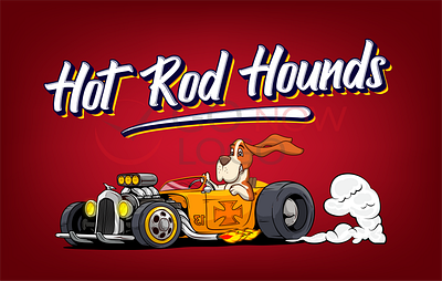 Hot Rod Hounds brand identity branding business logo design design dog logo illustration logo logo design logodesign logos logotype symbolic typography