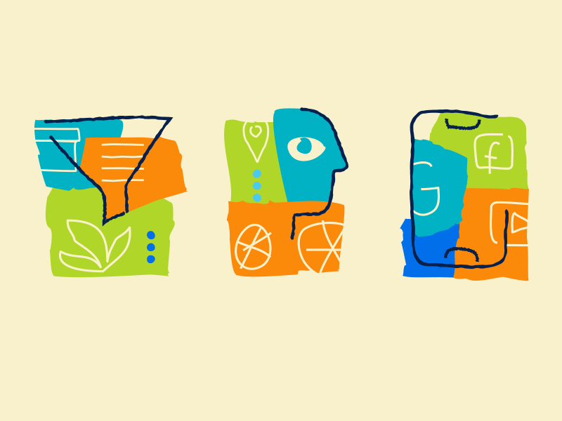 Example of Illustrations in Puzzle Style