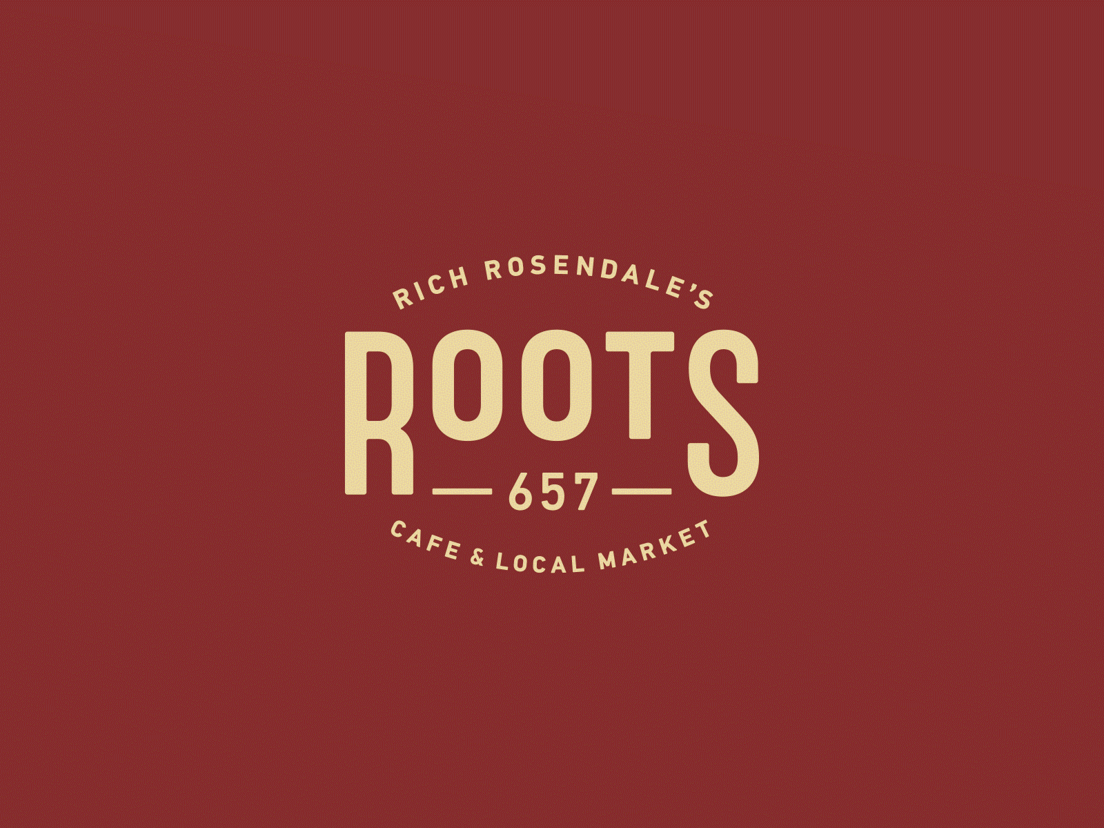 Roots branding cafe market restaurant