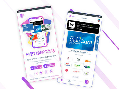 CardSpace loyalty loyalty program mobile app design mobile design mobile ui rewards app south africa