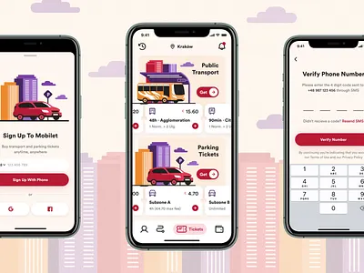 Mobilet Redesign app design design mobile mobile app parking app public transport ticket app ticketing transport ui ui ux ui design uidesign uiux