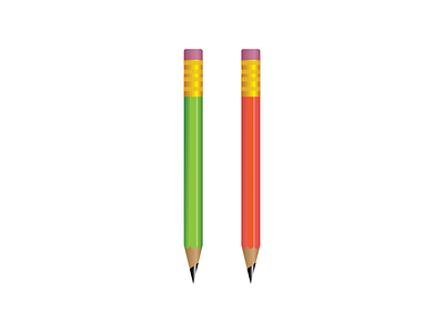 Pencil illustration app branding flat illustration logo typography ui vector web website