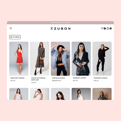 ZUBON - Fashion Brand Store WooCommerce Theme design elementor fashion fashion brand graphic design minimalistic templates ui ux woocommerce woocommerce theme wordpress wordpress design wordpress theme