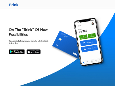 Brink Finance App app banking branding finance ghana mobile app ui ux