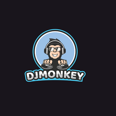 djmonkey animal art branding design designs disco dj glasses graphic design icon illustration inspiration logo mascot mascot design mascot logo monkey monkey dj style