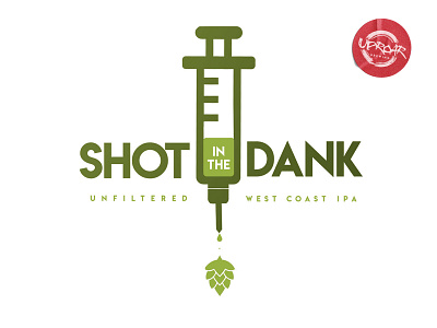 shot in the dank beer breweries brewery design digitalart graphic design hop hops ipa label design