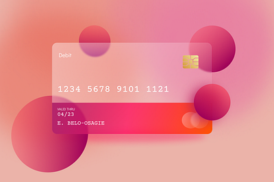 Debit Card card design credit card creditcard debit card finance fintech glass effect glassmorphism