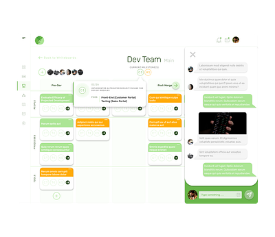 Collaboration SaaS Concept app design ui ux