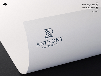 Anthony Raymond app branding design icon illustration letter logo logodesign logomaker logomark logotype minimal typography ui ux vector