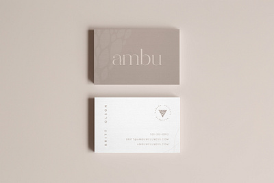 Ambu Business Card branding business card design design jillstclair jillstclaircreative logo logodesign simple