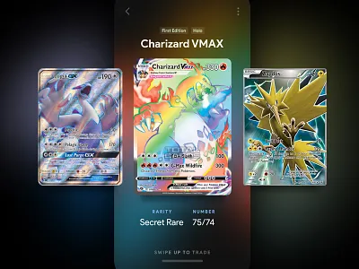 Pokemon Trading Card App app concept mobile app pokemon trading cards ui user interface user interface design