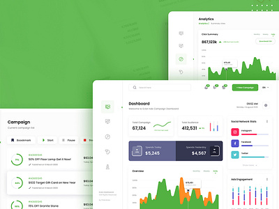 Ads Admin Dashboard UI