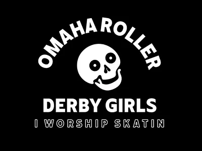 Omaha Roller Derby branding design illustration omaha roller derby skatin skulls
