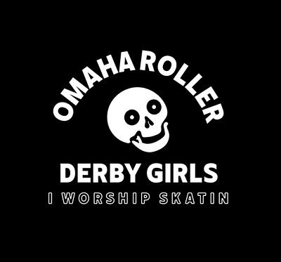 Omaha Roller Derby branding design illustration omaha roller derby skatin skulls