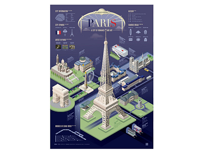 2104 Paris 203x data visualization graphic design infographic paris poster streeth