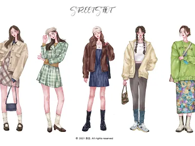 ootd｜今天穿什么 design illustration typography