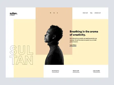 Freelancer/Agency Portfolio Landing Page agency agency website blog contact freebie freelance freelancer website homepage landing landing page landingpage minimal modern porfolio portfolio portfolio site uiux webdesign website