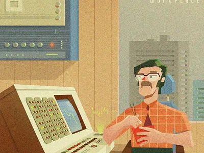 The Modern Workplace art artist branding design digitalartist illustration photoshop vector