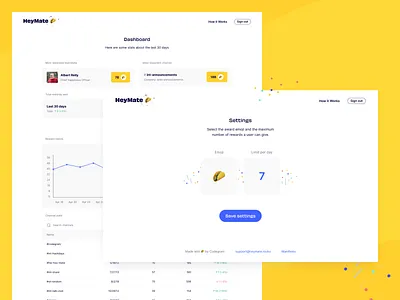 HeyMate codegram hack day slack slack app ui ui design user interface