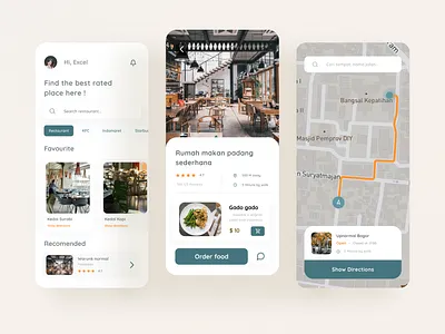 Restaurant finder app android cafe clean finder food green ios map maps mobile mobile app mobile ui order restaurant restaurant app restaurant branding search uiux