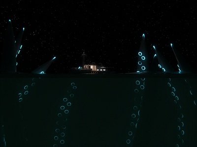 Thalassophobia 3d blender3d deep sea digitalart ocean