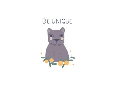 Be unique animal cat children illustration jungle kids art magic panther safari vector wild