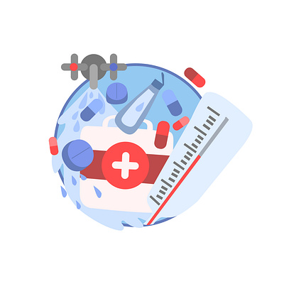 medcine icon app concept design icon illustration logo medcine medcines medical temperature termometer ui ux vector water web