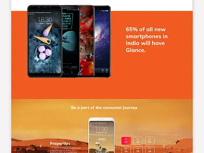 Glance- Business UI design ui ux website