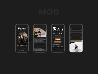 Big Arts - Landing Page Design (mobile) caddiesoft figma landing design landing page design landing page ui mobile design norge norway web design webdesign