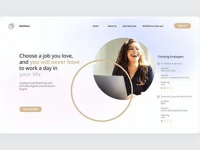 Workforces app branding design illustration simplicity ui